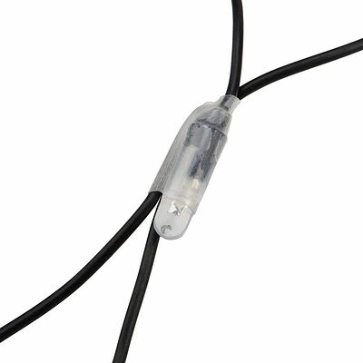 NEON-NIGHT 215-012 Гирлянда светодиодная Сеть 2х0,7м 176 LED БЕЛЫЙ/СИНИЙ черный ПВХ IP65 свечение с динамикой 230В контроллер в комплекте NEON-NIGHT 