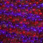 NEON-NIGHT 215-033 Гирлянда светодиодная Сеть 2,5х2,5м 432 LED КРАСНЫЙ/СИНИЙ черный ПВХ IP65 свечение с динамикой 230В контроллер в комплекте NEON-NIGHT 
