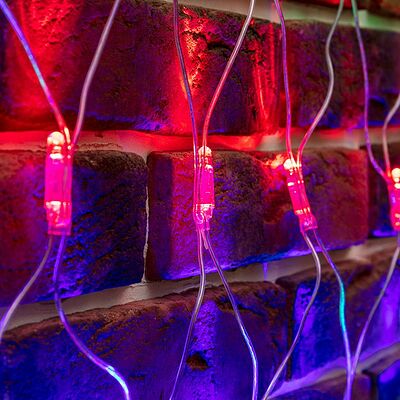 NEON-NIGHT 215-059 Гирлянда светодиодная Сеть треугольная 1,5х2х2м 136 LED МУЛЬТИ прозрачный ПВХ IP65 свечение с динамикой 230В контроллер в комплекте NEON-NIGHT 