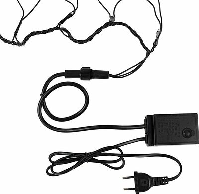 NEON-NIGHT 215-119 Гирлянда светодиодная Сеть 1х1,5м 160 LED МУЛЬТИ черный ПВХ IP65 свечение с динамикой 230В контроллер в комплекте NEON-NIGHT 