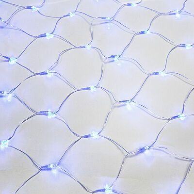 NEON-NIGHT 215-123 Гирлянда Сеть 1,5х1,5м, прозрачный ПВХ, 150 LED Синий