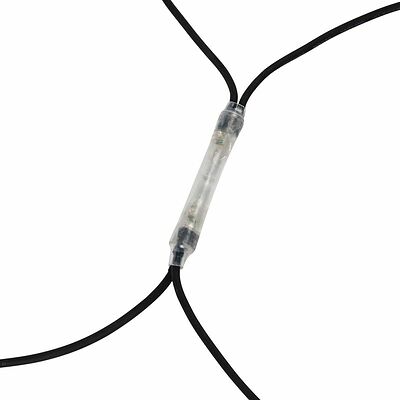 NEON-NIGHT 217-115 Гирлянда светодиодная Сеть 2x1,5м 288 LED БЕЛЫЙ черный каучук IP67 постоянное свечение 230В блок в комплекте NEON-NIGHT 
