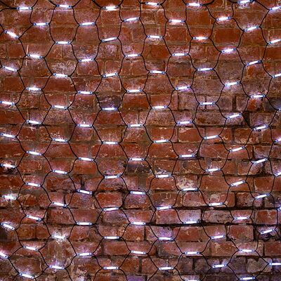 NEON-NIGHT 217-115 Гирлянда светодиодная Сеть 2x1,5м 288 LED БЕЛЫЙ черный каучук IP67 постоянное свечение 230В блок в комплекте NEON-NIGHT 