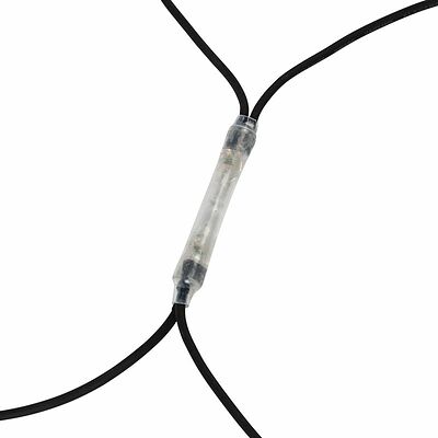 NEON-NIGHT 217-126 Гирлянда светодиодная Сеть 2x3м 432 LED ТЕПЛЫЙ БЕЛЫЙ черный каучук IP67 постоянное свечение 230В блок в комплекте NEON-NIGHT 
