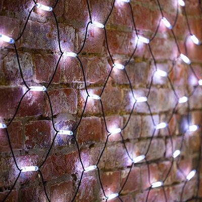 NEON-NIGHT 217-135 Гирлянда светодиодная Сеть 2x4м 560 LED БЕЛЫЙ черный каучук IP67 постоянное свечение 230В блок в комплекте NEON-NIGHT 