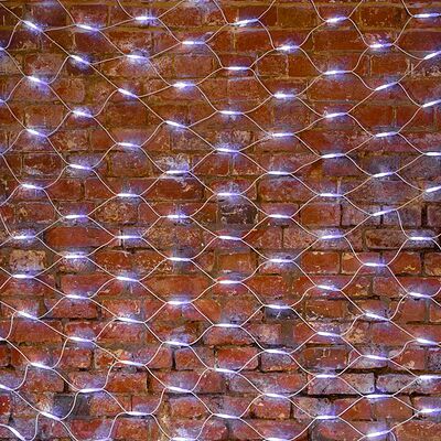 NEON-NIGHT 217-145 Гирлянда светодиодная Сеть 2x3м 432 LED БЕЛЫЙ белый каучук IP67 постоянное свечение 230В блок в комплекте NEON-NIGHT 