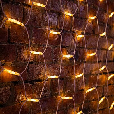 NEON-NIGHT 217-146 Гирлянда светодиодная Сеть 2x3м 432 LED ТЕПЛЫЙ БЕЛЫЙ белый каучук IP67 постоянное свечение 230В блок в комплекте NEON-NIGHT 