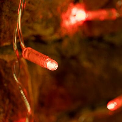 NEON-NIGHT 235-102 Гирлянда светодиодная Занавес 2x0,8м 160 LED КРАСНЫЙ прозрачный ПВХ IP65 постоянное свечение 230В блок в комплекте NEON-NIGHT