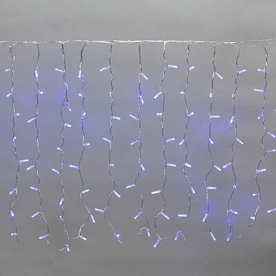 NEON-NIGHT 235-103 Гирлянда светодиодная Занавес 2x0,8м 160 LED СИНИЙ прозрачный ПВХ IP65 постоянное свечение 230В нужен блок 303-500-1 NEON-NIGHT