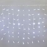 NEON-NIGHT 235-105 Гирлянда светодиодная Занавес 2x0,8м 160 LED БЕЛЫЙ прозрачный ПВХ IP65 постоянное свечение 230В нужен блок 303-500-1 NEON-NIGHT