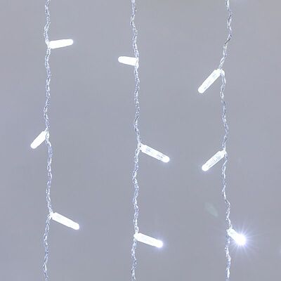 NEON-NIGHT 235-105 Гирлянда светодиодная Занавес 2x0,8м 160 LED БЕЛЫЙ прозрачный ПВХ IP65 постоянное свечение 230В нужен блок 303-500-1 NEON-NIGHT