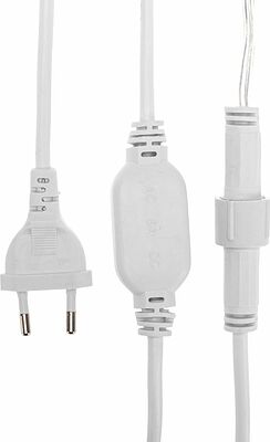 NEON-NIGHT 235-105 Гирлянда светодиодная Занавес 2x0,8м 160 LED БЕЛЫЙ прозрачный ПВХ IP65 постоянное свечение 230В нужен блок 303-500-1 NEON-NIGHT