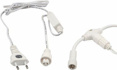NEON-NIGHT 235-111 Гирлянда светодиодная Занавес 2х1,5м 360 LED ЖЕЛТЫЙ белый ПВХ IP65 постоянное свечение 230В блок в комплекте NEON-NIGHT