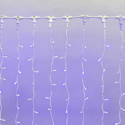 NEON-NIGHT 235-113 Гирлянда светодиодная Занавес 2х1,5м 360 LED СИНИЙ белый ПВХ IP65 постоянное свечение 230В блок в комплекте NEON-NIGHT