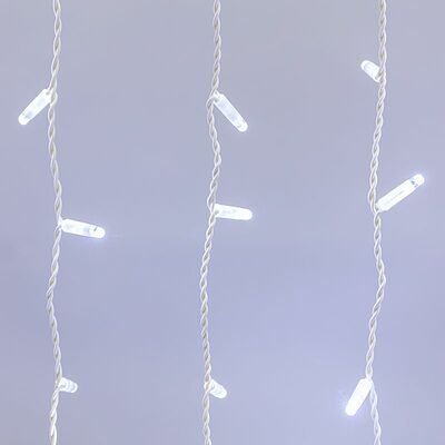 NEON-NIGHT 235-115 Гирлянда светодиодная Занавес 2х1,5м 300 LED БЕЛЫЙ белый ПВХ IP65 постоянное свечение 230В нужен блок 303-500-1 NEON-NIGHT