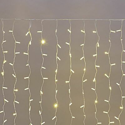 NEON-NIGHT 235-116 Гирлянда светодиодная Занавес 2х1,5м 300 LED ТЕПЛЫЙ БЕЛЫЙ белый ПВХ IP65 постоянное свечение 230В нужен блок 303-500-1 NEON-NIGHT