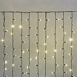 NEON-NIGHT 235-126 Гирлянда светодиодная Занавес 2х1,5м 360 LED ТЕПЛЫЙ БЕЛЫЙ черный ПВХ IP65 постоянное свечение 230В нужен блок 303-500 NEON-NIGHT