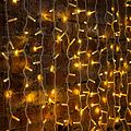 NEON-NIGHT 235-136 Гирлянда светодиодная Занавес 2х3м 600 LED ТЕПЛЫЙ БЕЛЫЙ белый ПВХ IP65 постоянное свечение 230В нужен блок 303-500-1 NEON-NIGHT