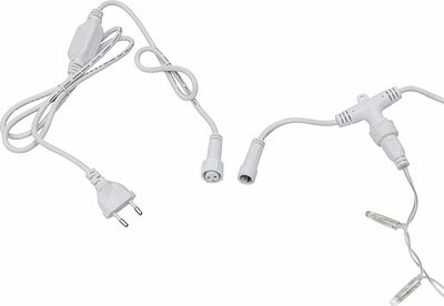 NEON-NIGHT 235-158 Гирлянда светодиодная Занавес 2х3м 760 LED ЗОЛОТОЙ прозрачный ПВХ IP65 постоянное свечение 230В блок в комплекте NEON-NIGHT