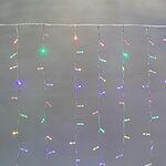 NEON-NIGHT 235-159-6 Гирлянда светодиодная Занавес 2х3м 448 LED МУЛЬТИКОЛОР прозрачный ПВХ IP65 постоянное свечение 230В нужен блок 303-500-1 NEON-NIGHT
