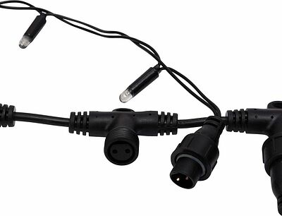 NEON-NIGHT 235-165 Гирлянда светодиодная Занавес 2х6м 768 LED БЕЛЫЙ черный ПВХ IP65 постоянное свечение 230В нужен блок 303-500 NEON-NIGHT