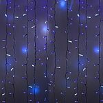 NEON-NIGHT 235-213 Гирлянда светодиодная Занавес 2х3м 600 LED СИНИЙ белый ПВХ IP65 эффект мерцания 230В нужен блок 303-500-1 NEON-NIGHT