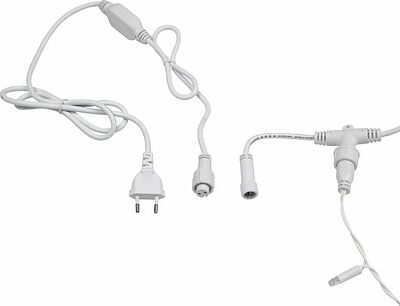 NEON-NIGHT 235-213 Гирлянда светодиодная Занавес 2х3м 600 LED СИНИЙ белый ПВХ IP65 эффект мерцания 230В нужен блок 303-500-1 NEON-NIGHT
