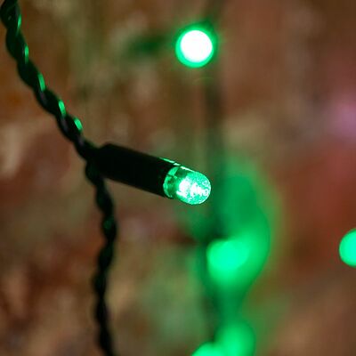 NEON-NIGHT 235-236 Гирлянда светодиодная Занавес 2х1,5м 360 LED ЗЕЛЕНЫЙ черный ПВХ IP65 эффект мерцания 230 В блок в комплекте NEON-NIGHT