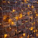 NEON-NIGHT 235-301-6 Гирлянда светодиодная Занавес 2х1,5м 192 LED ЖЕЛТЫЙ прозрачный ПВХ IP65 постоянное свечение 230В нужен блок 303-500-1 NEON-NIGHT