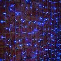 NEON-NIGHT 235-303-6 Гирлянда светодиодная Занавес 2х1,5м 192 LED СИНИЙ прозрачный ПВХ IP65 постоянное свечение 230В блок в комплекте NEON-NIGHT