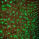 NEON-NIGHT 235-304 Гирлянда светодиодная Занавес 2х1,5м 360 LED ЗЕЛЕНЫЙ прозрачный ПВХ IP65 постоянное свечение 230В блок в комплекте NEON-NIGHT