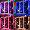 NEON-NIGHT 235-349 Гирлянда светодиодная Занавес 2х2м 200 LED RGB прозрачный ПВХ IP65 свечение с динамикой 230В блок в комплекте NEON-NIGHT