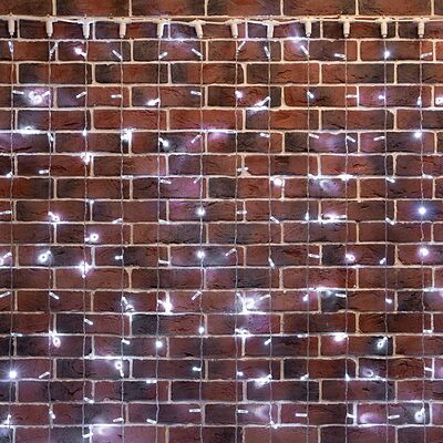 NEON-NIGHT 235-385 Гирлянда Занавес 2х6м 768 LED БЕЛЫЙ прозрачный ПВХ IP65 эффект мерцания 230В нужен блок 303-500-1
