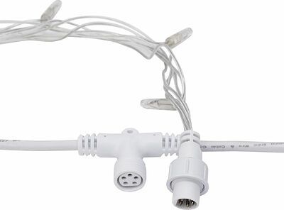 NEON-NIGHT 235-435 Гирлянда светодиодная Занавес 2х3м 240 LED БЕЛЫЙ прозрачный ПВХ IP65 эффект водопада 24В не соединяется трансформатор в комплекте NEON-NIGHT