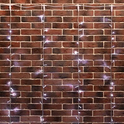 NEON-NIGHT 235-465 Гирлянда светодиодная Занавес 2х6м 360 LED БЕЛЫЙ прозрачный ПВХ IP65 эффект водопада 24В не соединяется трансформатор в комплекте NEON-NIGHT