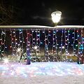 NEON-NIGHT 245-309 Гирлянда светодиодная Занавес 2х1,5м 300 LED RGB прозрачный ПВХ IP65 для свечения с динамикой 230В нужен контроллер 245-908 NEON-NIGHT