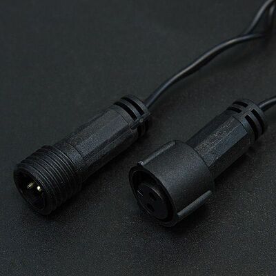 NEON-NIGHT 245-408 Гирлянда светодиодная Нить 10м 100 LED RGB черный ПВХ IP65 свечение с динамикой 230В соединяется NEON-NIGHT нужен контроллер 245-908