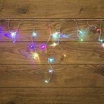 NEON-NIGHT 255-009 Гирлянда Бахрома (Айсикл), 1,8х0,5м, 48 LED RGB, прозрачный ПВХ, IP20, быстрая смена цвета, 230В, не соединяется