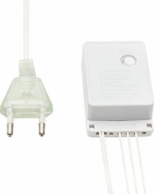 NEON-NIGHT 255-009 Гирлянда Бахрома (Айсикл), 1,8х0,5м, 48 LED RGB, прозрачный ПВХ, IP20, быстрая смена цвета, 230В, не соединяется