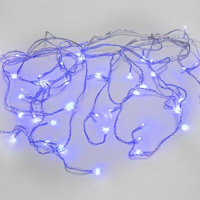NEON-NIGHT 255-013 Гирлянда Бахрома (Айсикл), 1,8х0,5м, 48 LED СИНИЕ, прозрачный ПВХ, IP20, свечение с динамикой, 230В, не соединяется