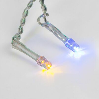 NEON-NIGHT 255-019 Гирлянда Бахрома (Айсикл), 1,8х0,5м, 48 LED МУЛЬТИКОЛОР, прозрачный ПВХ, IP20, свечение с динамикой, 230В, не соединяется ТОП