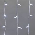 NEON-NIGHT 255-285 Гирлянда светодиодная Бахрома (Айсикл) 5,6x0,9м 240 LED БЕЛЫЙ белый каучук 3,3мм IP67 постоянное свечение 230В нужен блок 315-001 NEON-NIGHT