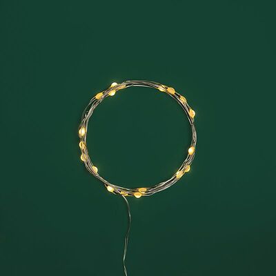 NEON-NIGHT 302-006 Гирлянда светодиодная Роса с крупными каплями 2м, 20LED, ТЕПЛЫЙ БЕЛЫЙ, IP20, 2хCR2032 в комплекте NEON-NIGHT