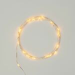 NEON-NIGHT 303-001 Гирлянда светодиодная Роса 2м, 20LED, ЖЕЛТЫЙ, IP20, тонкий батарейный блок, 2хCR2032 в комплекте NEON-NIGHT