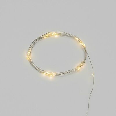NEON-NIGHT 303-006 Гирлянда светодиодная Роса 2м, 20 LED, ТЕПЛЫЙ БЕЛЫЙ, IP20, 2хCR2032 в комплекте NEON-NIGHT