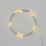 NEON-NIGHT 303-006 Гирлянда светодиодная Роса 2м, 20 LED, ТЕПЛЫЙ БЕЛЫЙ, IP20, 2хCR2032 в комплекте NEON-NIGHT