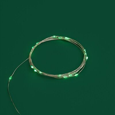 NEON-NIGHT 303-008 Гирлянда светодиодная Роса 2м, 20LED, ЗЕЛЕНЫЙ, IP20, 2хCR2032 в комплекте NEON-NIGHT