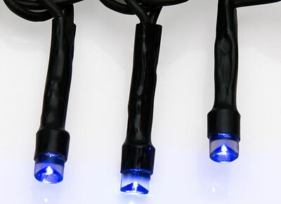 NEON-NIGHT 303-023 Гирлянда Твинкл Лайт 6 м, темно-зеленый ПВХ, 40 LED, цвет: Синий