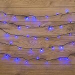 NEON-NIGHT 303-043 Гирлянда Твинкл Лайт 10 м, темно-зеленый ПВХ, 80 LED, цвет: Синий