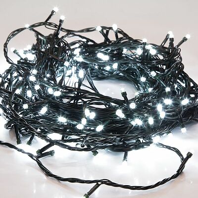 NEON-NIGHT 303-055 Гирлянда Твинкл Лайт 15 м, темно-зеленый ПВХ, 120 LED, цвет белый